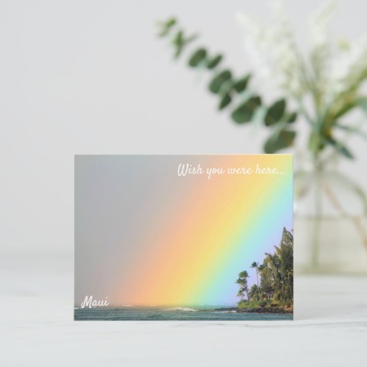 Carte postale Maui Rainbow (Debout devant)