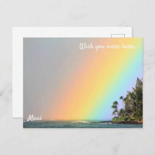 Carte postale Maui Rainbow (Devant / Derrière)