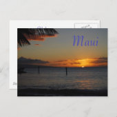 Carte postale Maui Sunset (Devant / Derrière)