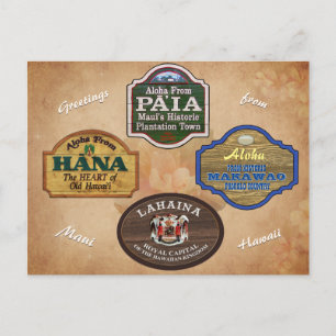 Carte postale Maui Towns