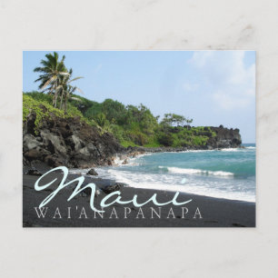 Carte postale Maui Wai'anapanapa sur la plage de s