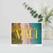 Carte Postale Maui Wedding Save the Date Retro Hawaii (Debout devant)