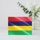 Carte Postale Maurice - Drapeau de mer - (Debout devant)