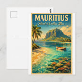 Carte Postale MAURICE – Île de Bleu Infini (Devant / Derrière)