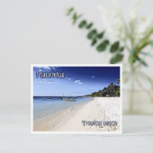 Carte Postale Maurice - Plage tropicale - (Debout devant)