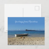 Carte Postale Maurice Salutations du Casquette Malheureux (Devant / Derrière)