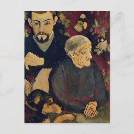 Carte Postale Maurice Utrillo, sa grand-mère et son chien (Devant)