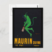 Carte Postale Maurin Quina Absinthe (Devant / Derrière)