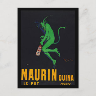 Carte Postale Maurin Quina Absinthe