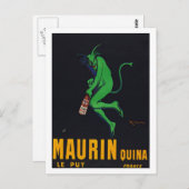 Carte Postale Maurin Quina Absinthe (Devant / Derrière)