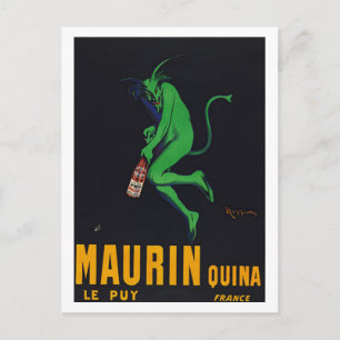 Carte Postale Maurin Quina Absinthe
