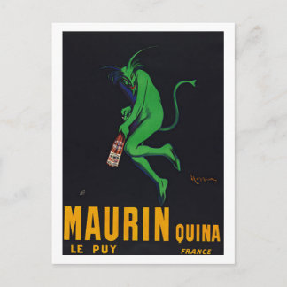 Carte Postale Maurin Quina Absinthe