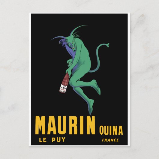 Carte Postale Maurin Quina - Cappiello 1906 - absinthe Apertif (Devant)