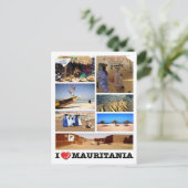 Carte Postale Mauritanie - I Love - (Debout devant)