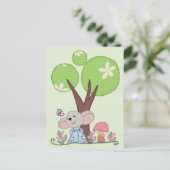 Carte Postale Maus unterm Baum (Debout devant)