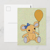 Carte Postale Mäuschen mit Ballon (Devant / Derrière)