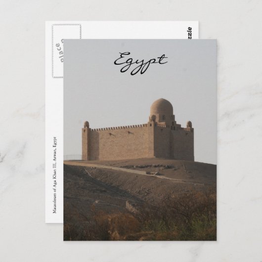 Carte Postale mausolée d'aga khan (Devant / Derrière)