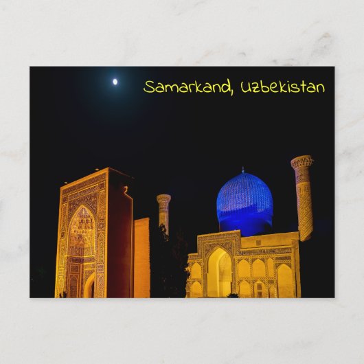 Carte Postale Mausolée d'Amir Timur - Samarkand, Ouzbékistan (Devant)