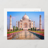 Carte Postale Mausolée taj mahal Inde (Devant / Derrière)