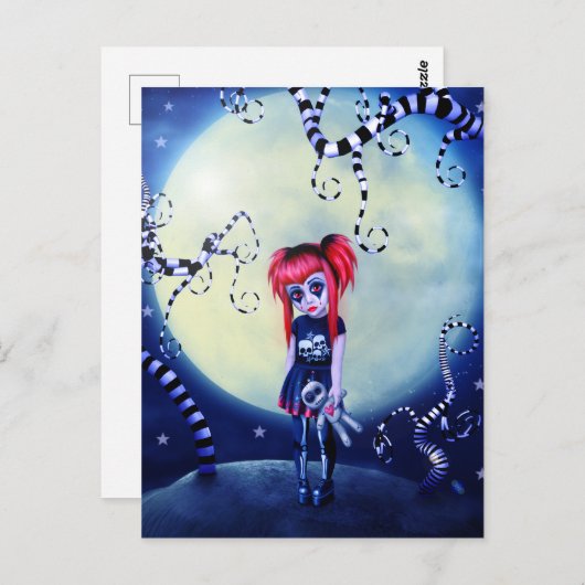 Carte Postale Mauvais ajustement de la lune (Devant / Derrière)