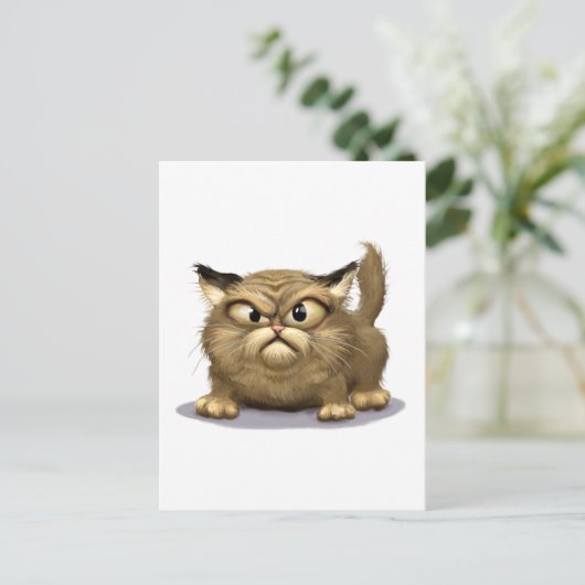 Carte Postale Mauvais Chat (Debout devant)