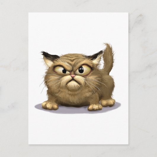 Carte Postale Mauvais Chat (Devant)