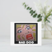 Carte Postale mauvais chien 2 (Debout devant)