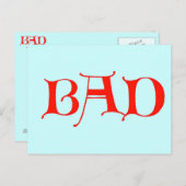 Carte postale Mauvaise (Devant / Derrière)