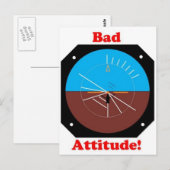 Carte Postale Mauvaise attitude (Devant / Derrière)