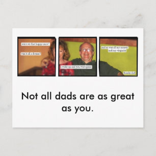 Carte postale mauvaise papa