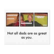 Carte postale mauvaise papa