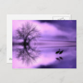 Carte postale mauve (Devant / Derrière)