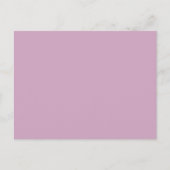 Carte postale mauve brillante pour message spécial (Devant)