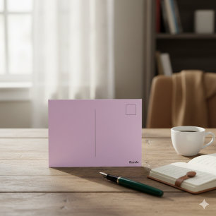 Carte postale mauve brillante pour message spécial