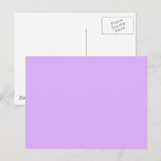 Carte Postale Mauve, code hexa violet pâle e0b0ff (Devant / Derrière)