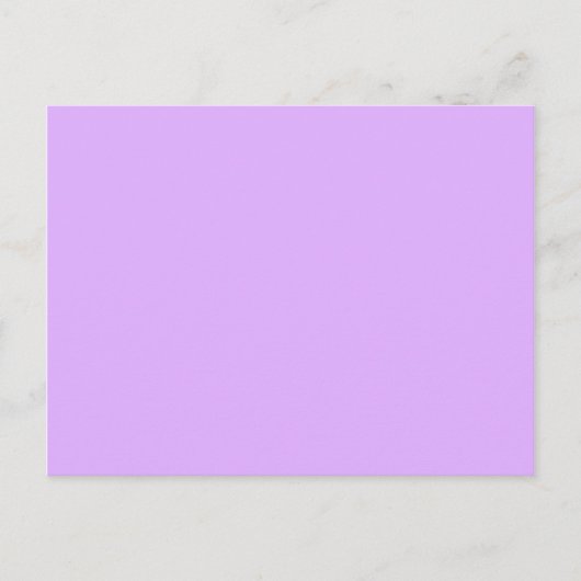Carte Postale Mauve, code hexa violet pâle e0b0ff (Devant)