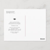 Carte Postale Mauve Typographie Photo Collage Graduation (Dos)