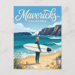 Carte Postale Mavericks, Half Moon Bay Californie
