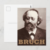 Carte postale Max Bruch (Devant / Derrière)
