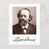 Carte Postale Max Bruch - signature (Devant)