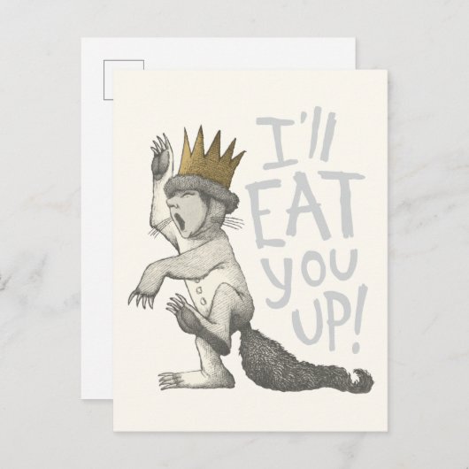 Carte Postale Max | Je vais te manger ! (Devant / Derrière)
