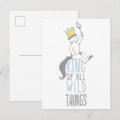 Carte Postale Max. | Le Roi de toutes les choses sauvages - Bleu (Devant / Derrière)