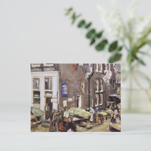 Carte Postale Max Liebermann - Quartier juif à Amsterdam (Debout devant)
