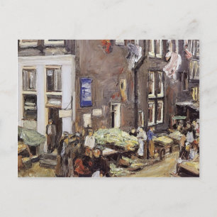 Carte Postale Max Liebermann - Quartier juif à Amsterdam