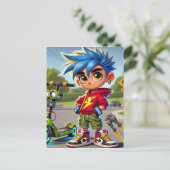 Carte Postale Max Rockett (Debout devant)