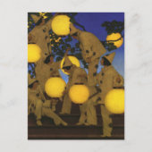 Carte Postale Maxfield Parrish Les Porteurs de Lanternes 1908 Vi (Devant)
