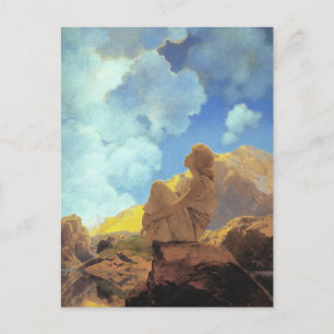 Carte Postale Maxfield Parrish Matin 1922 Nuage Bleu Beaux-Arts