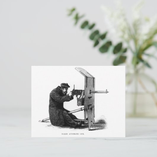 Carte Postale Maxim Automatic Gun (Debout devant)