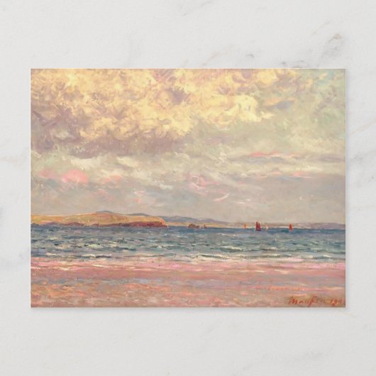 Carte Postale Maxime Maufra - Soirée, plage de Morgat (Devant)