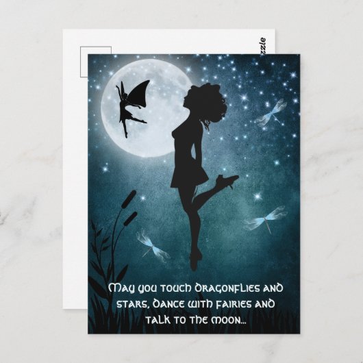 Carte Postale May You Dance with Fairies Irish Dance Hard Shoe (Devant / Derrière)